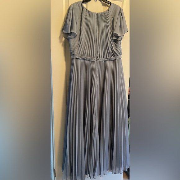 Azazie Kara Dusty Blue Formal Pleated Dress - Picture 4 of 4